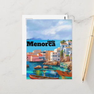 Menorca-Reise-Druck - Spanien, Menorca-Druck, Mino Postkarte