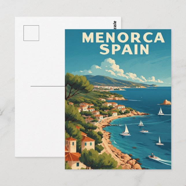 Menorca Spanien Postkarte (Vorne/Hinten)
