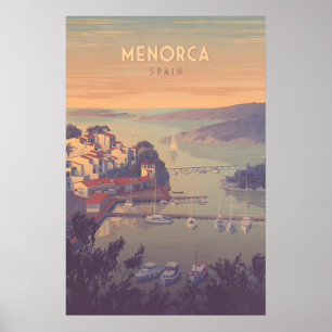 Menorca Spanien Reiseplakat Poster