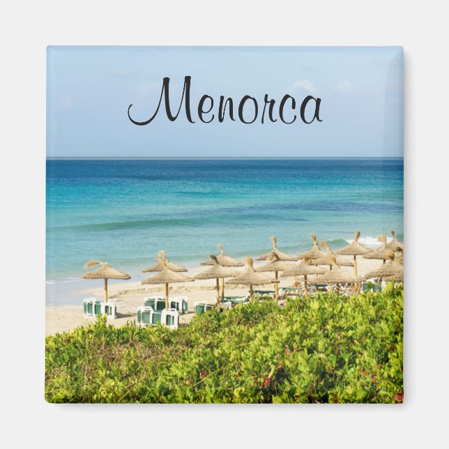 Menorca Strand von Santo Tomas Souvenir Magnet (Vorne)