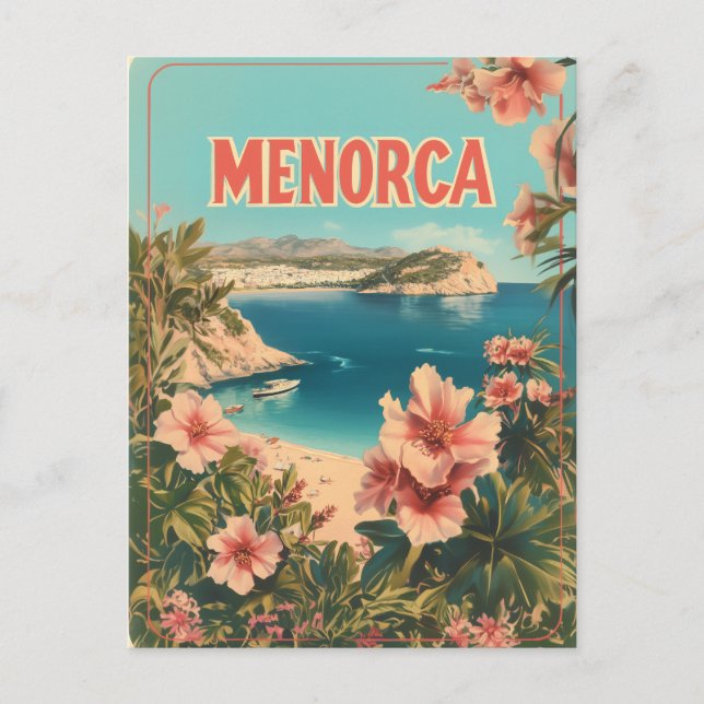 Menorca Vintage  Postkarte (Vorderseite)