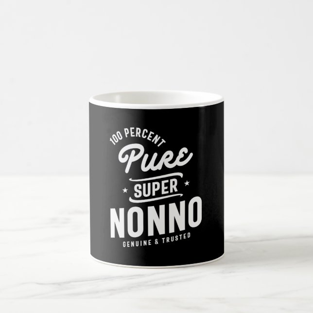 Mens 100% Pure Super Nonno Geschenk Kaffeetasse (Mittel)