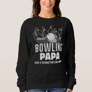 Mens 10 Button Bowling Ball Normal Papa aber Coole Sweatshirt