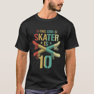 Mens 10. Geburtstag Skateboard Boy 10 Jahre alt Sk T-Shirt