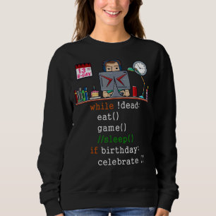 Mens 13. Geburtstag I Video Gamers & Coder I Eat G Sweatshirt