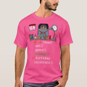 Mens 13. Geburtstag I Video Gamers & Coder I Eat G T-Shirt