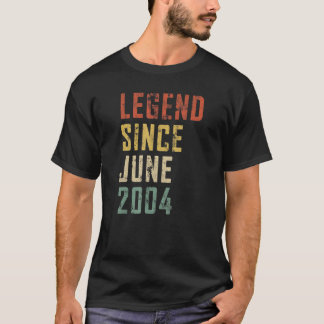 Mens 18 Jahre alt Legend Seit Juni 2004 18. Geburt T-Shirt