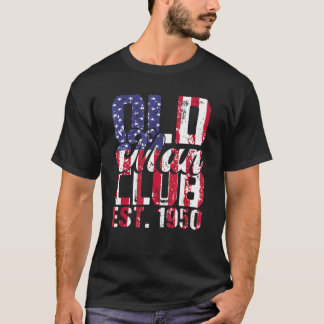 Mens 1950 Geburtstagsparty Old Man Club Est 1950 R T-Shirt