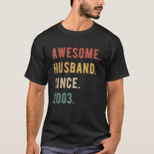 Mens 20. Hochzeitstag - Phantastischer Ehemann Si T-Shirt