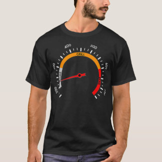 Mens 225 Degrees Smoker Temp Gage GRILLEN T-Shirt