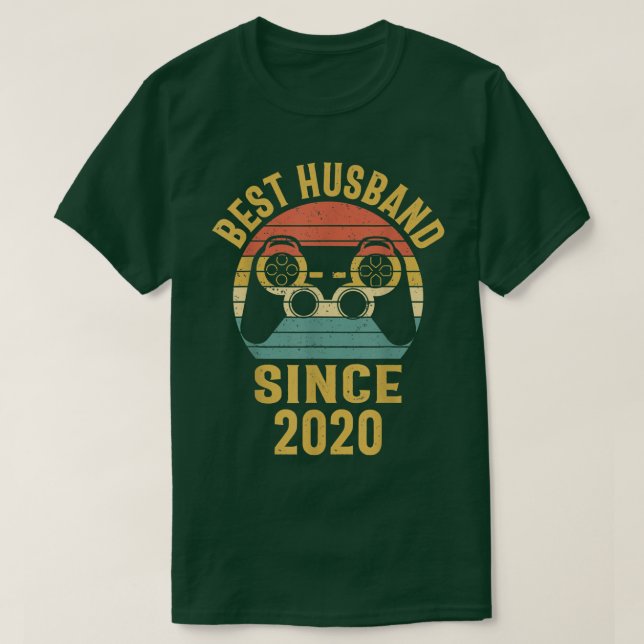 Mens 2. Hochzeit Jubiläum Bestes Ehemann seit 20 T-Shirt (Design vorne)