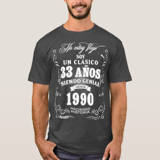 Mens 33. Geburtstagsgeschenk für Männer im spanisc T-Shirt