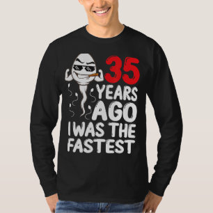 Mens 35. Geburtstagskleid vor 35 Jahren war ich da T-Shirt
