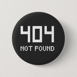 Men's 404 hat kein Geek-Button-Abzeichen gefunden Button
