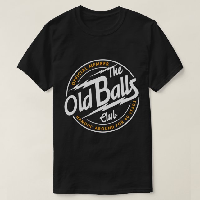 Mens 40 Jahre Phantastisch Old Balls Club 40. T-Sh T-Shirt (Design vorne)