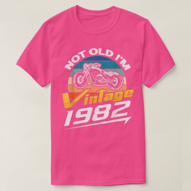 Mens 40th Birthday Man Biker Legend Motorcycle Cho T-Shirt (Design vorne)