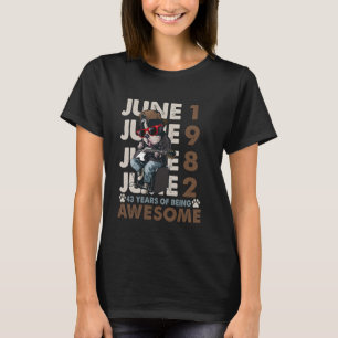 Mens 43. Geburtstag Legends Juni 1982 43 Jahre alt T-Shirt