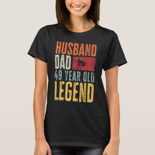 Mens 49. Geburtstag Vater Ehemann Legend Vintag 49 T-Shirt