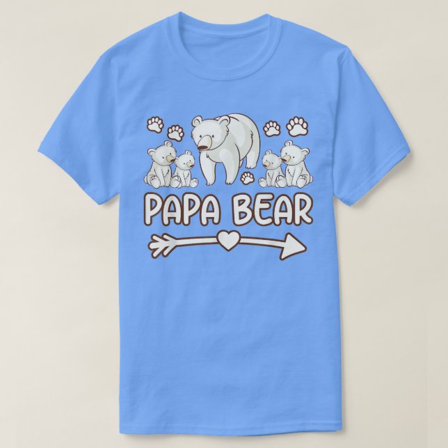 MENS 4 CUBS t Shirts, Daddy Bear Tshirts for Fathe (Design vorne)