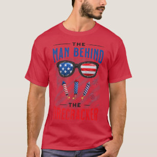 Mens 4. Juli Schwangerschaft Ankündigung Mann Hint T-Shirt