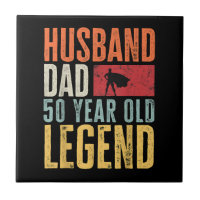 Mens 50. Geburtstag Vater Husband Legend Funny Vin