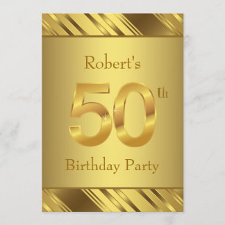 Mens 50. Geburtstagsparty Einladung