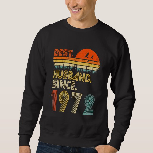 Mens 50th Wedding Anniversary  Best Husband Since  Sweatshirt (Vorderseite)