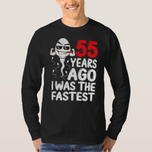 Mens 55. Geburtstagskleid vor 55 Jahren war ich da T-Shirt