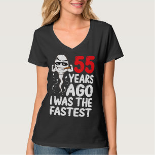 Mens 55. Geburtstagskleid vor 55 Jahren war ich da T-Shirt