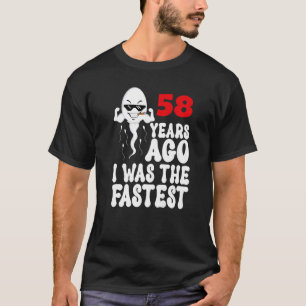Mens 58. Geburtstagskleid vor 58 Jahren war ich da T-Shirt