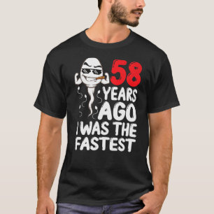 Mens 58. Geburtstagskleid vor 58 Jahren war ich da T-Shirt