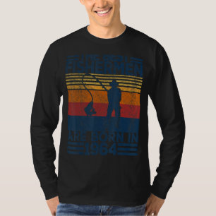 Mens 58 Years Old Fisherman Fishing 58. Geburtstag T-Shirt