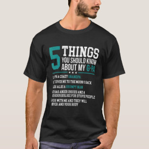 Mens 5 Dinge, die Sie über mein G Pa Grand wissen  T-Shirt