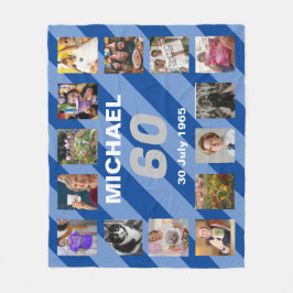 Mens 60. Geburtstag 60 Jahre alt 60 Jahre alt Gesc Fleecedecke