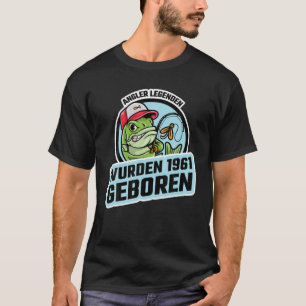 Mens 60. Geburtstag Mann Gift Funny Fishing Legend T-Shirt