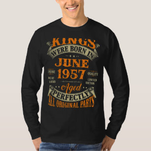 Mens 65. Geburtstagsgeschenk für Könige Geboren im T-Shirt