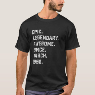 Mens 65th Birthday gibt Epic Phantastisch Legend s T-Shirt