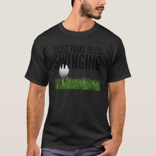 Mens 70 Jahre und noch schwindender Golf 70. T-Shirt