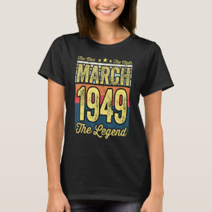 Mens 72. Geburtstag Der Mann der Mythos der Legend T-Shirt