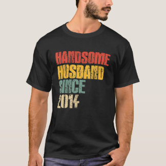 Mens 9. Hochzeit Jahrestag für Ihm handsome Husb T-Shirt