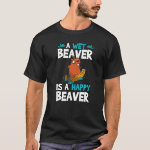 Mens a Night Beaver ist ein glücklicher Biber T-Shirt