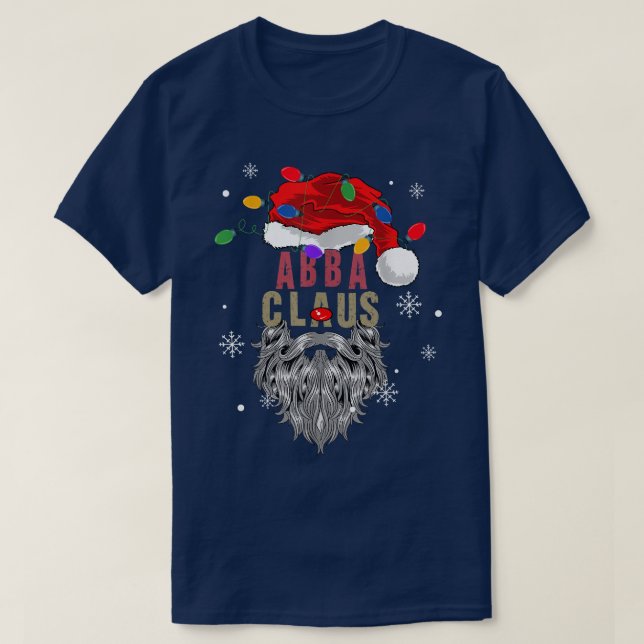 Mens Abba Claus Ugge Weihnachten Weihnachten mit L T-Shirt (Design vorne)