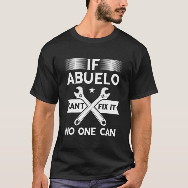 Mens Abuelo Craftsman Grandfather Granddad Grandpa T-Shirt (Vorderseite)