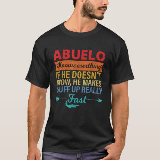 Mens Abuelo weiß alles, was Großvaters Tag ist T-Shirt