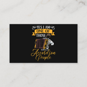 Mens Accordion Musician Accordion Music Squeezebox Visitenkarte