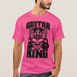 Mens Acoustic Guitar Skull Instrument - Gitarrist T-Shirt