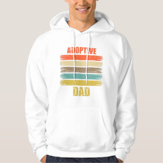 Mens Adoption Ankündigung Tag Familie Vater Retro Hoodie
