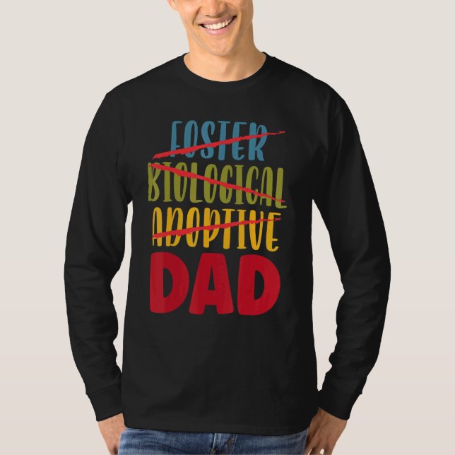Mens Adoptive Dad Adoption Announcement Foster Fat T-Shirt (Vorderseite)
