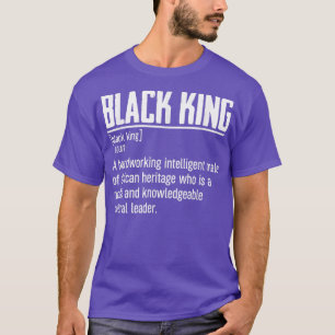 Mens African Pride Black History Montag Black King T-Shirt