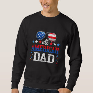 Mens All American Vater 4. Juli Sonnenbrille Mens Sweatshirt